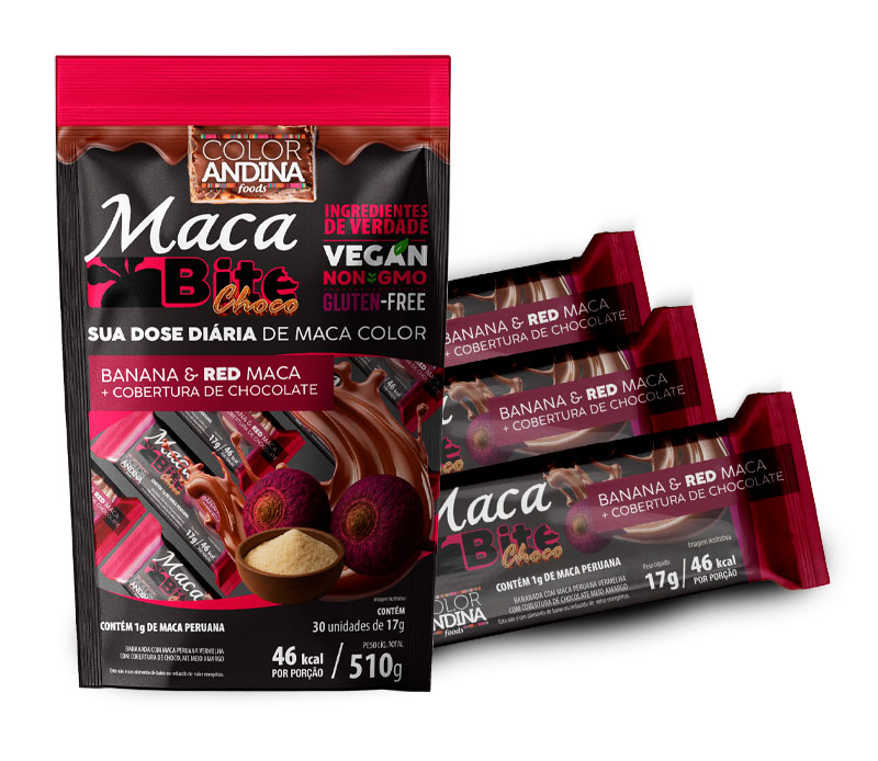 Maca Bite Red Choco - ColorAndina 30un